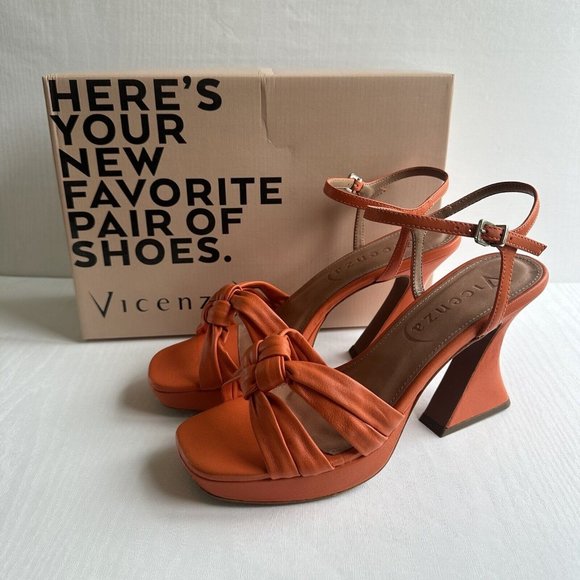 Anthropologie Shoes - ANTHROPOLOGIE Vicenza Knotted Platform Heels Size 41 / UK 8 Orange BNIB